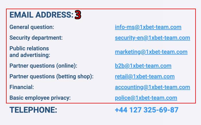 1xbet customer care services email addres and helpline number to contact 1xbet help agent instantly (1)