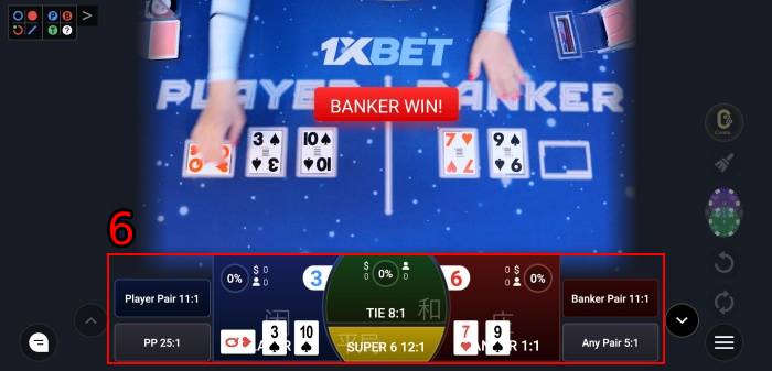 1xbet live casino games online baccarat game with no house edge (1)