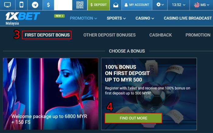 1xbet promotion for new members in thailand to win 100% welcomoe bonus of up to RM6800 (1)