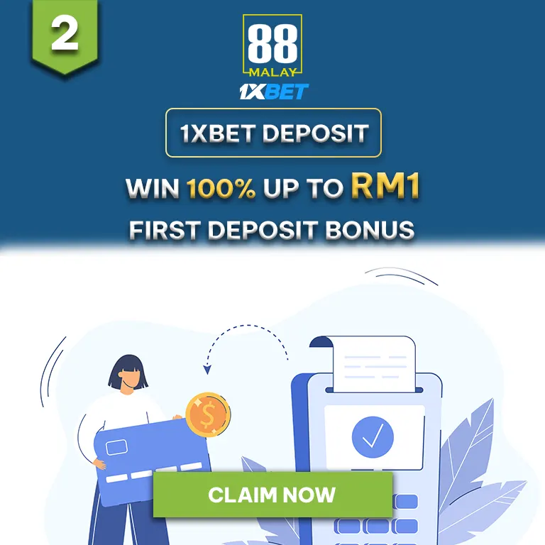 1XBET DEPOSIT WIN 100% UP TO RM500 FIRST DEPOSIT BONUS