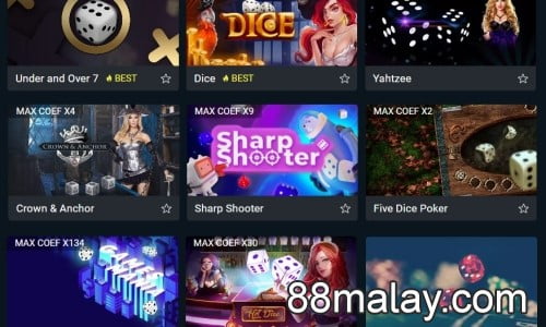 1xbet 1xgames dice gaming online 88malay