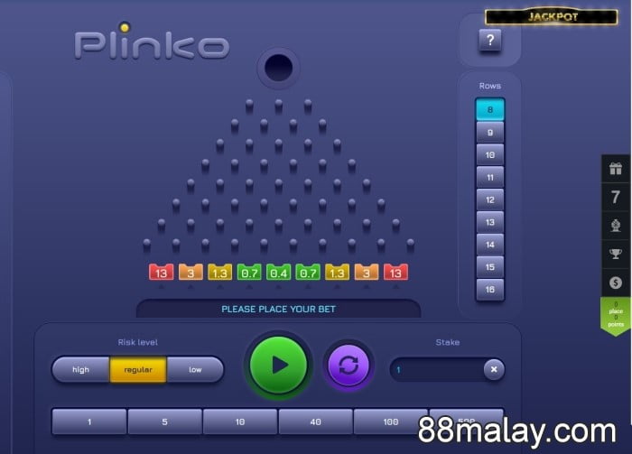 Best game to win at 1XBET - plinko