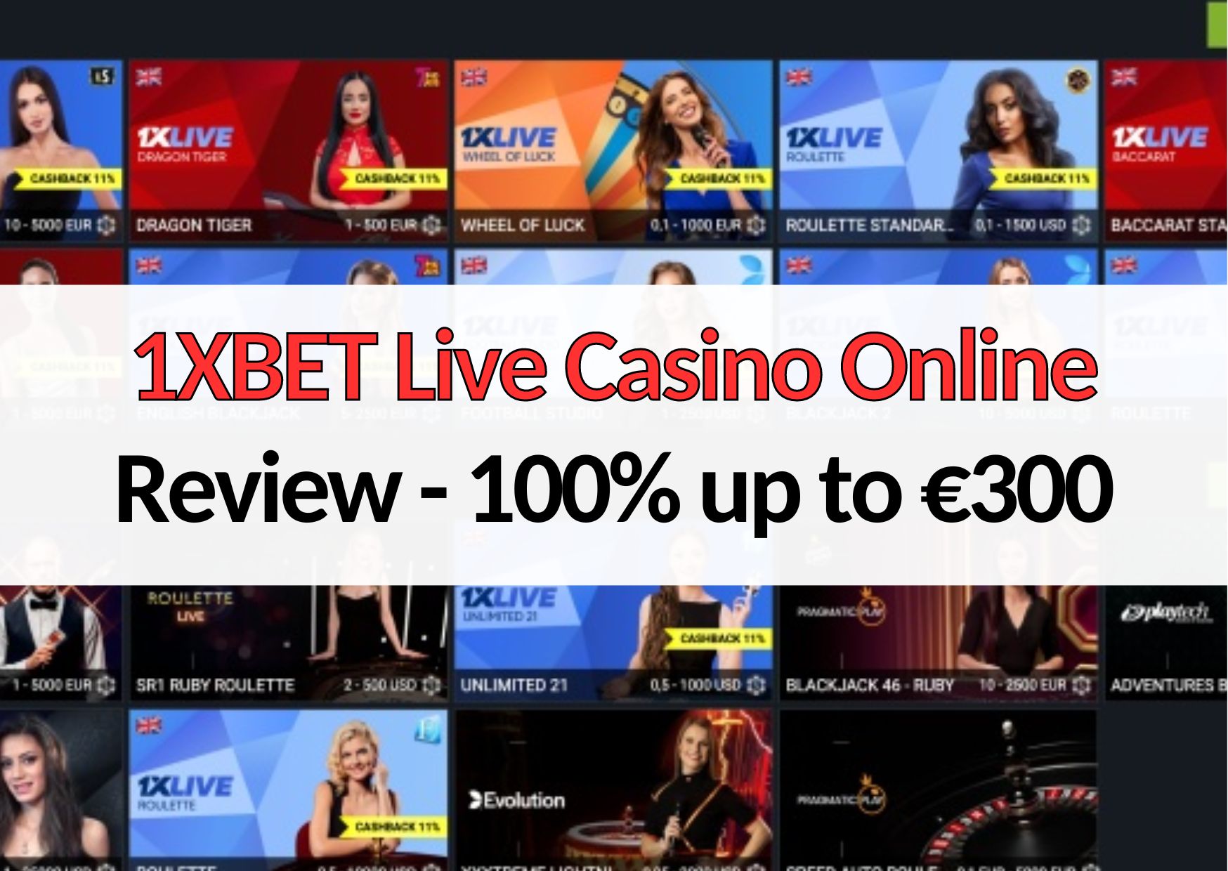 1xbet live casino online review join to get huge bonus offer