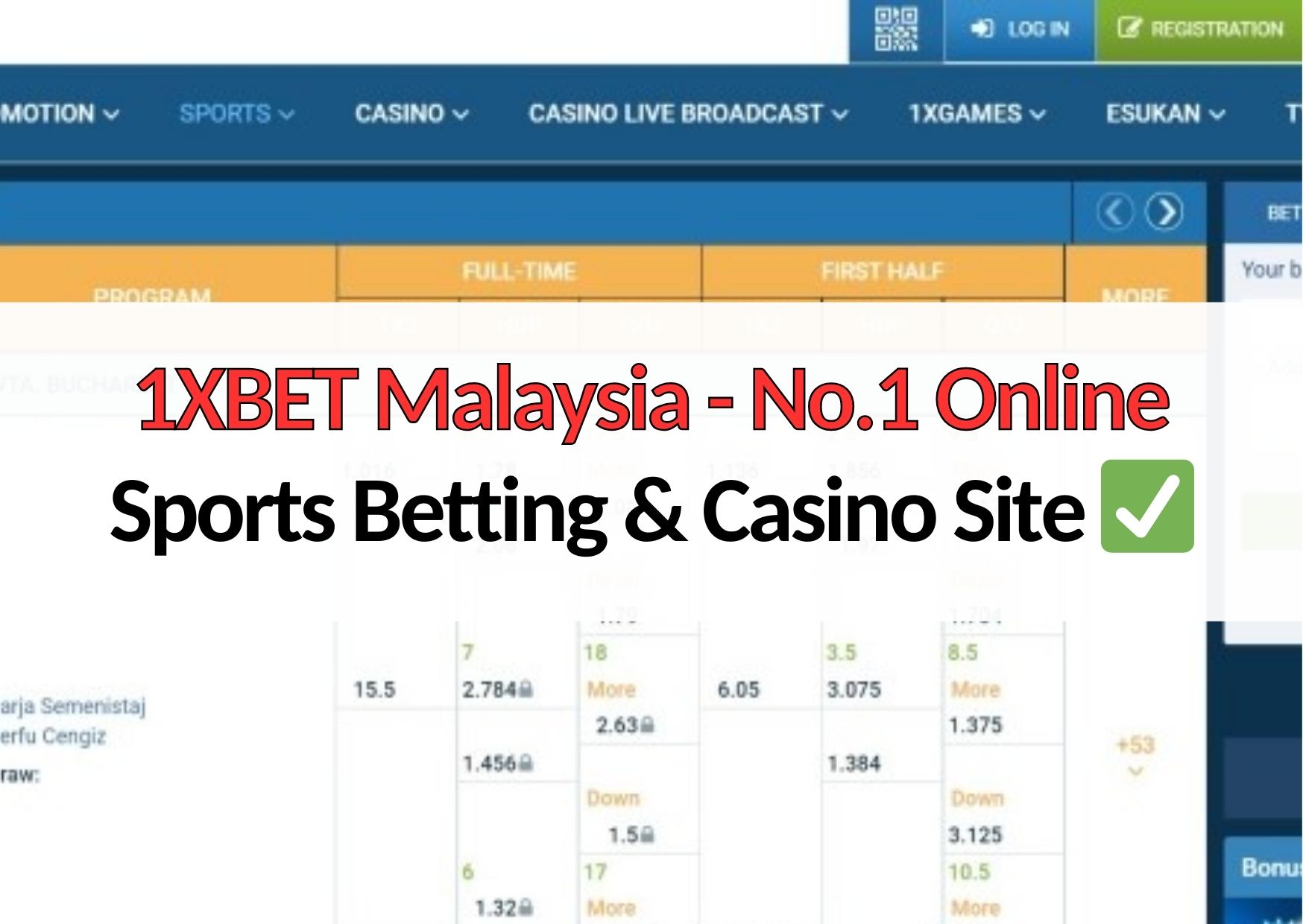 1xbet malaysia the best online sports betting and casino website