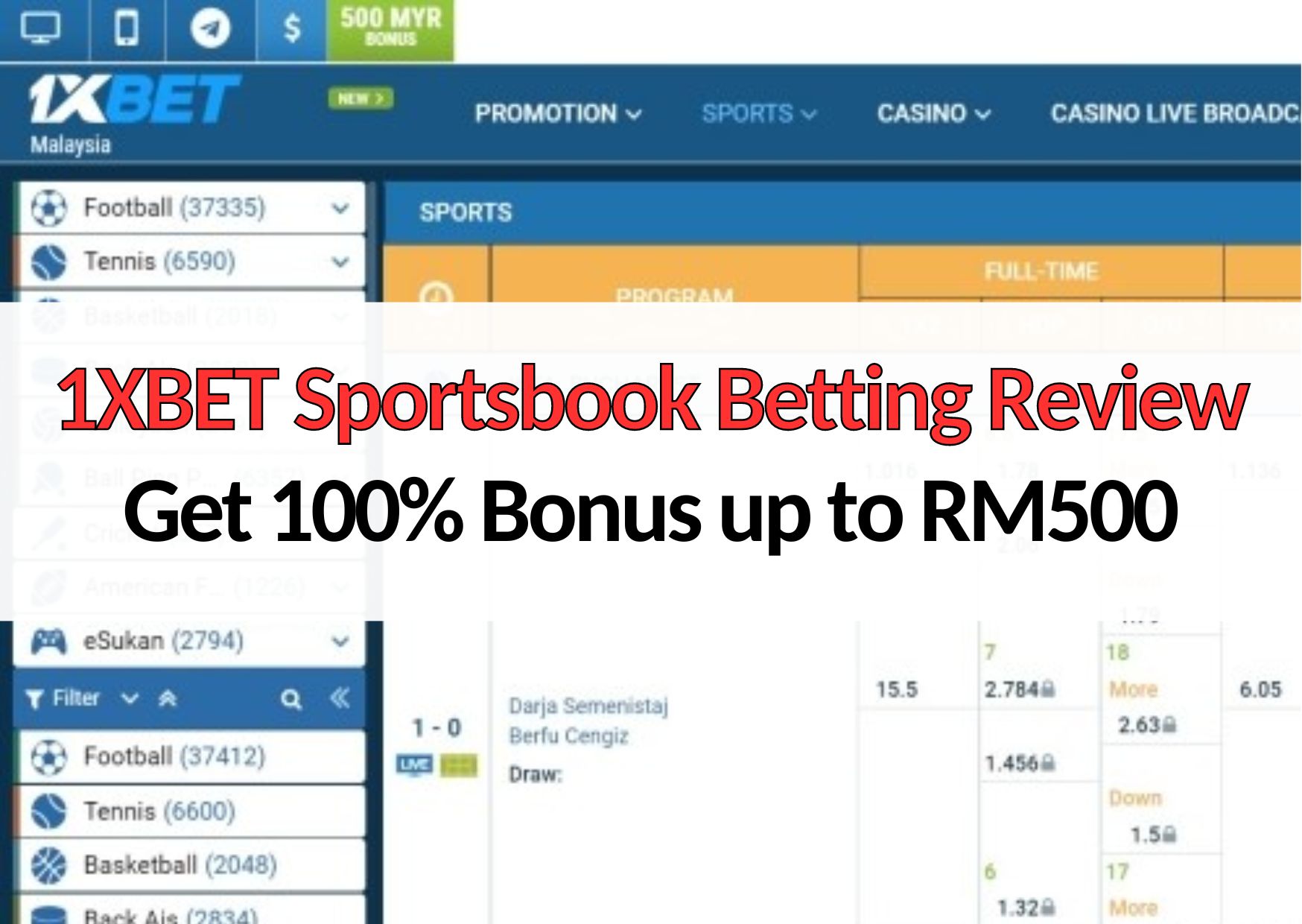 1xbet sportsbook review join to claim huge bonus