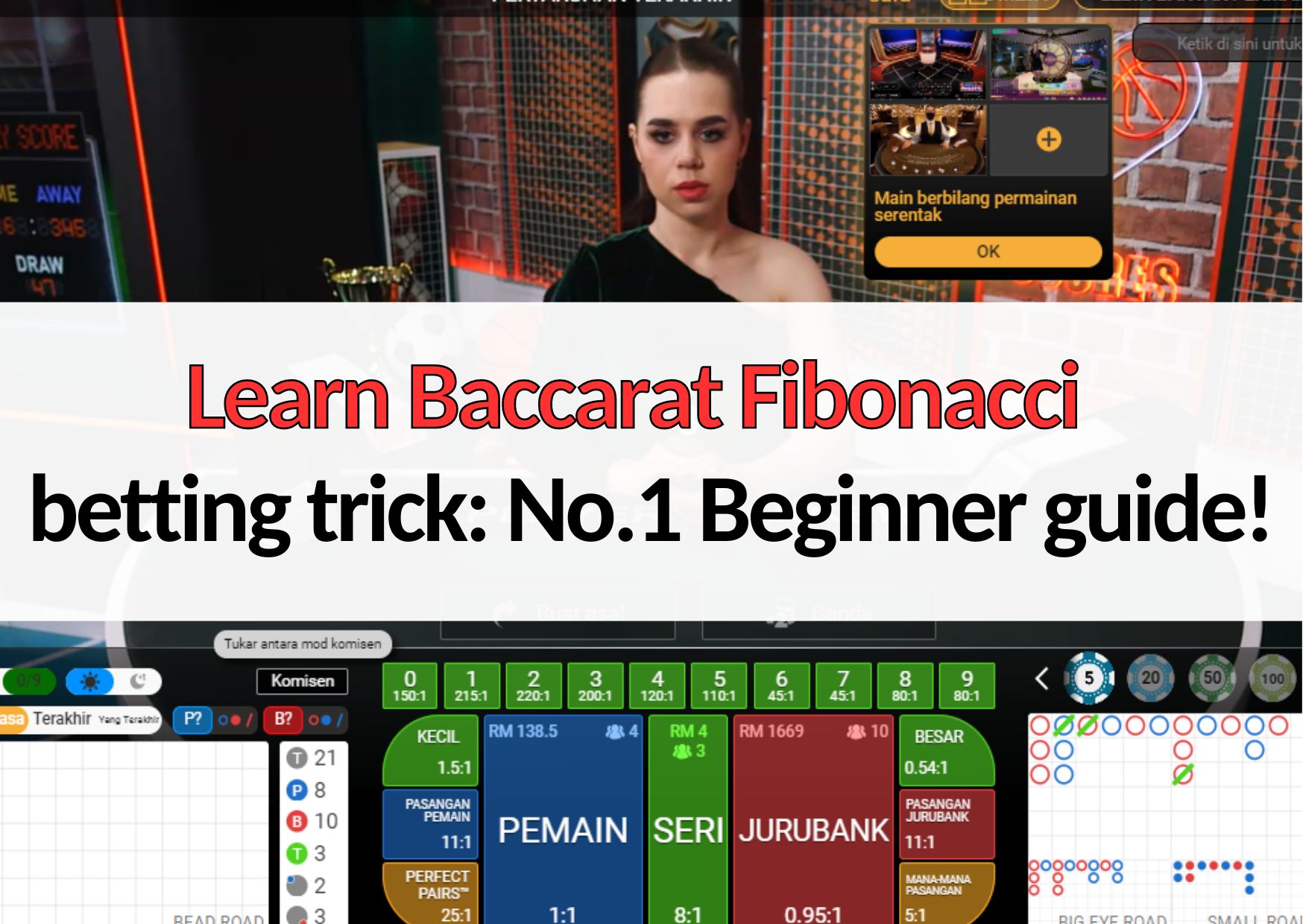 learn baccarat fibonacci betting trick for beginner players