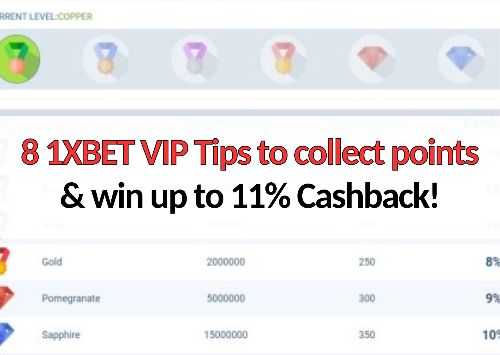 8 1xbet vip tips to collect points and win cashback returns