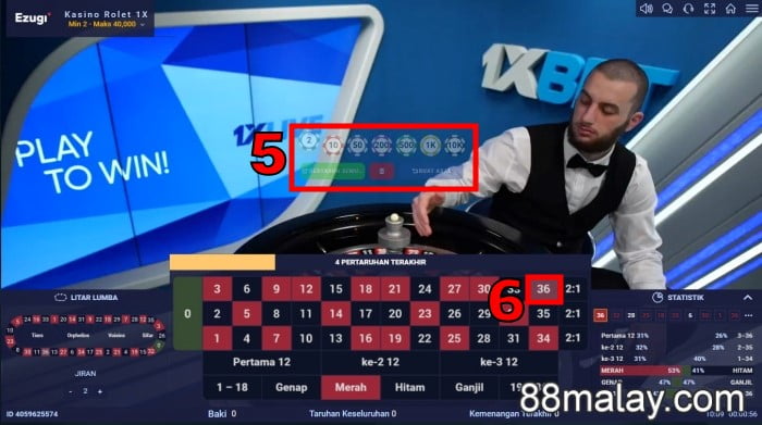1xbet roulette how to play roulette online game tutorial step 3
